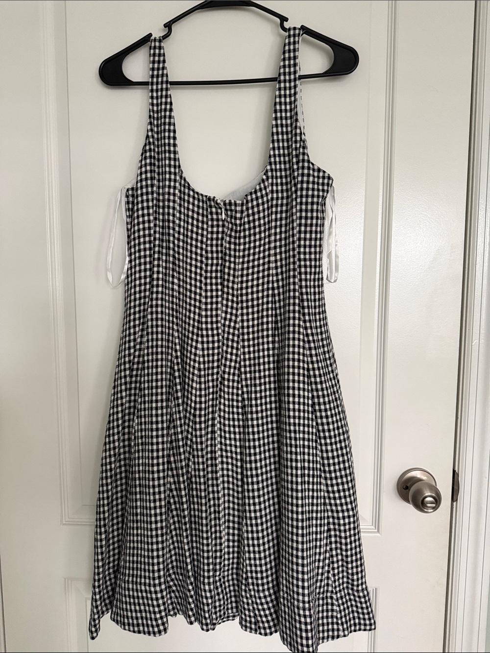 Bailey 44 Black and White Gingham Checkered Midi Dress Size 8 NWOT - Picture 3 of 14